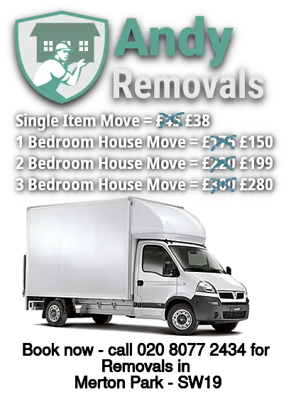 Removals Price discount for Merton Park